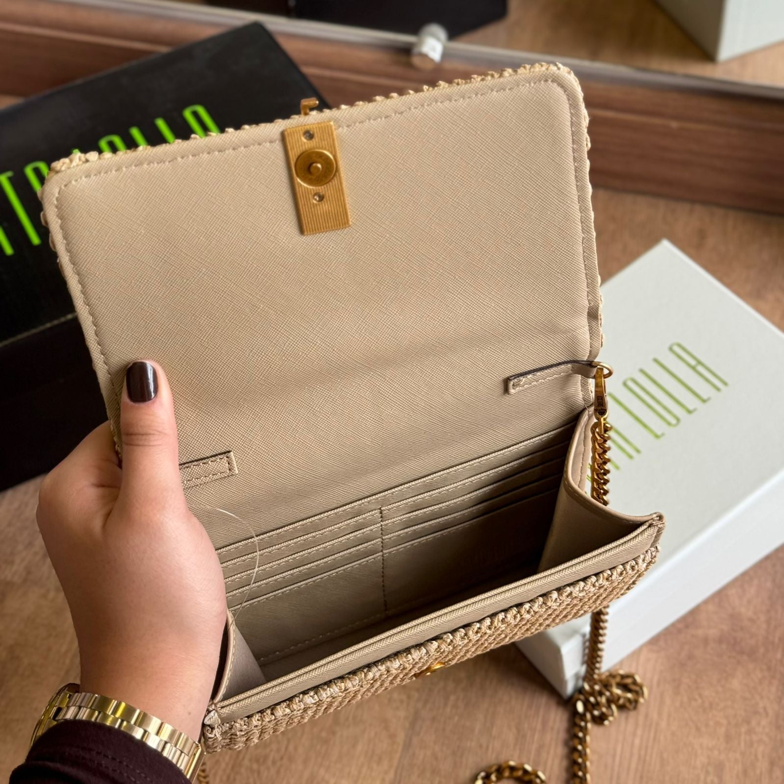 Bolsa Santa Lolla Carteira Alça Corrente Transversal  0471.4BE3