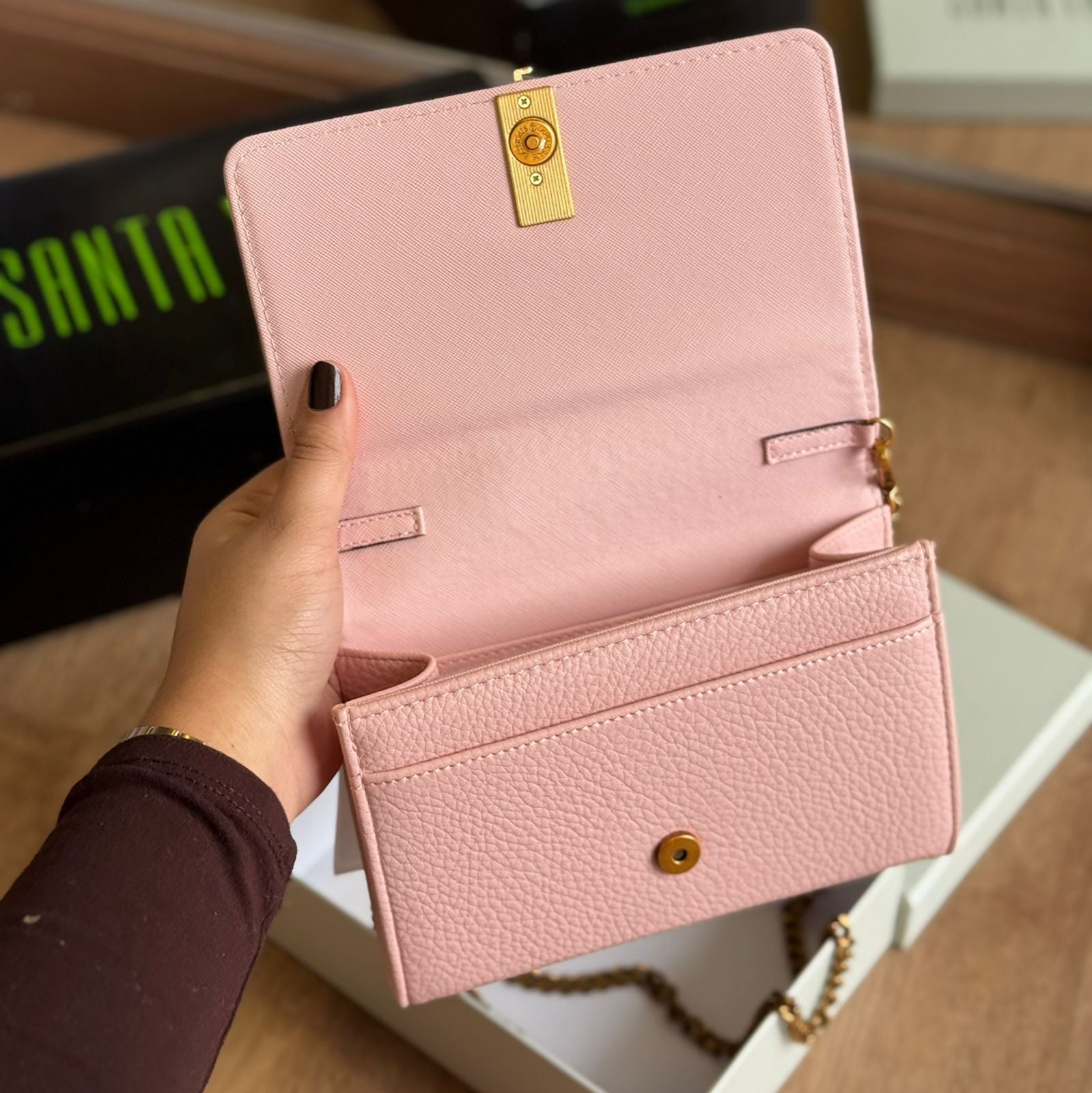 Bolsa Santa Lolla Carteira Alça Corrente Transversal  0471.4BE3