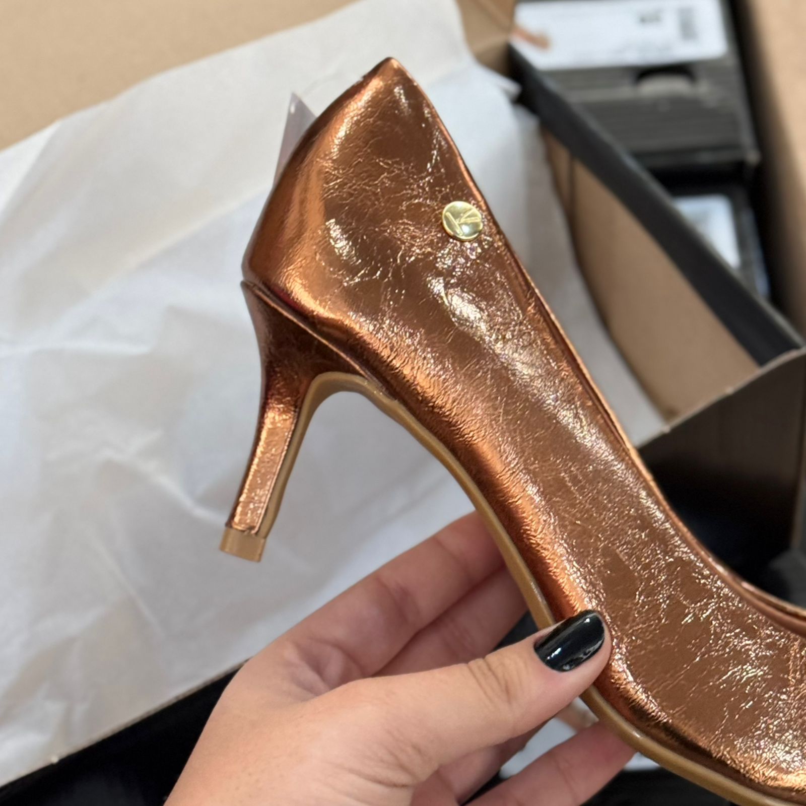 Scarpin Vizzano Espelho de Bronze 1456.200