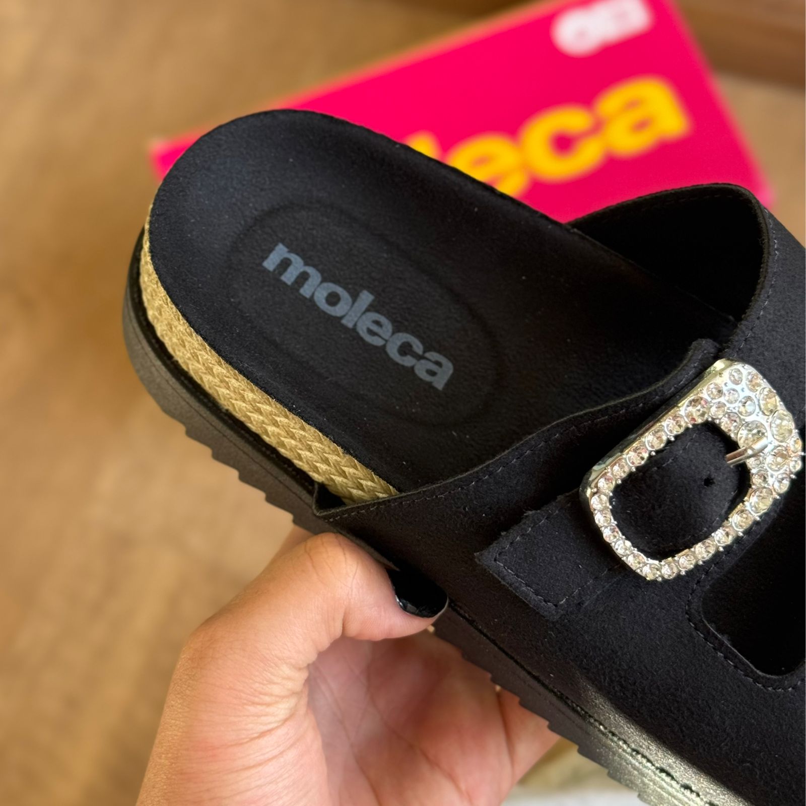 Sandália Moleca Fivela Brilhante 5500.217