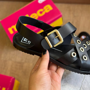 Sandália Rasteira Moleca Tira Argola 5555.203