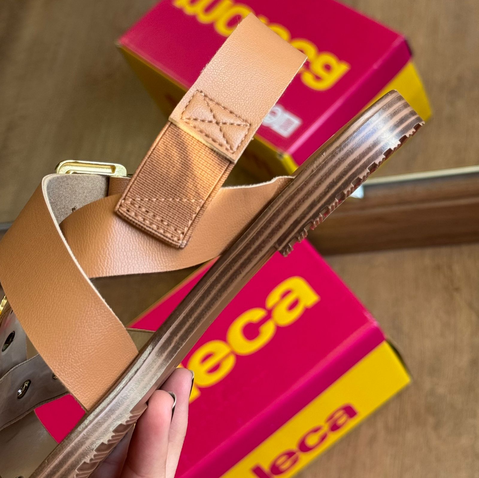 Sandália Rasteira Moleca Tira Argola 5555.203