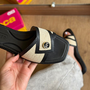 Sandália Rasteira Moleca Botão 5494.222