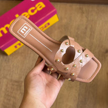 Sandália Rasteira Moleca Coração 5462.145