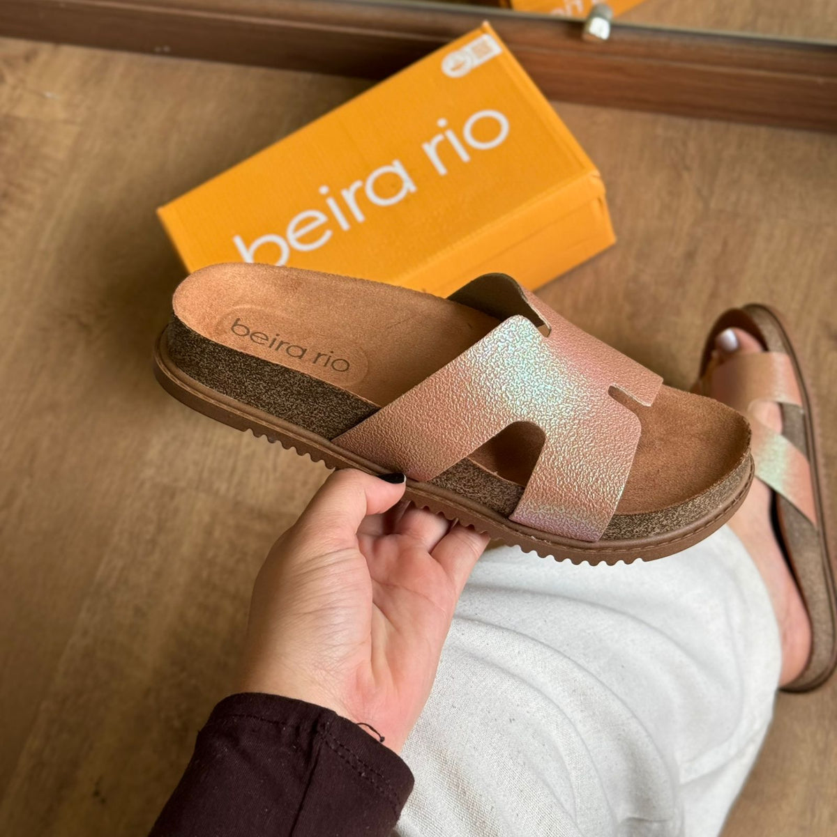 Sandália Papete Beira Rio Casual 8523.112