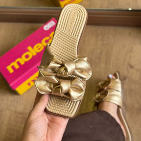 Sandália Rasteira Moleca Dois Laços 5558.104