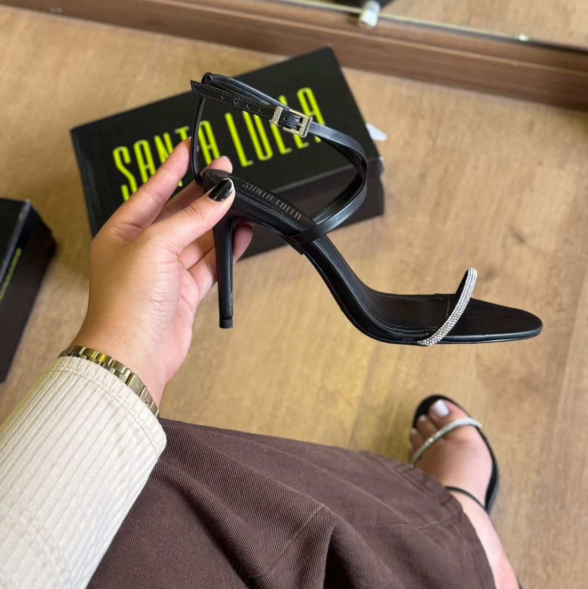 Sandália Salto Santa Lolla Santorine 0110.5141.018A