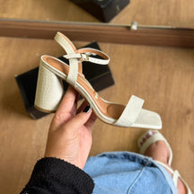 Sandália Salto Vizzano Croco 6562.101