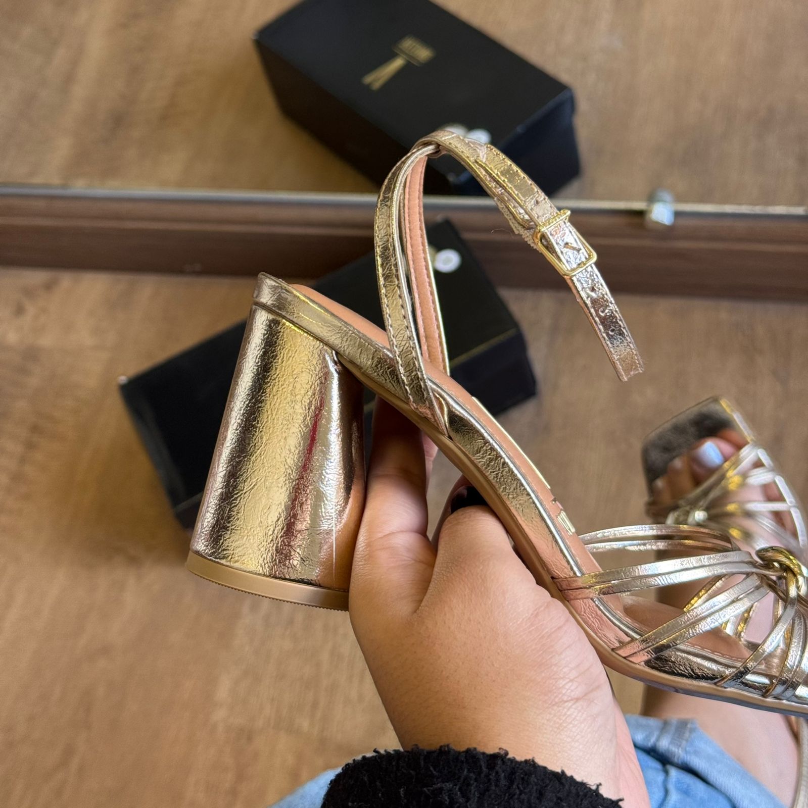 Sandália Salto Vizzano Tiras Finas 6562.202