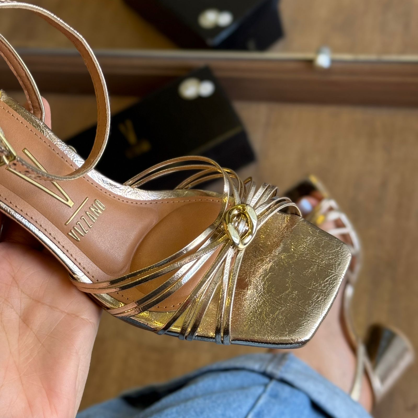 Sandália Salto Vizzano Tiras Finas 6562.202