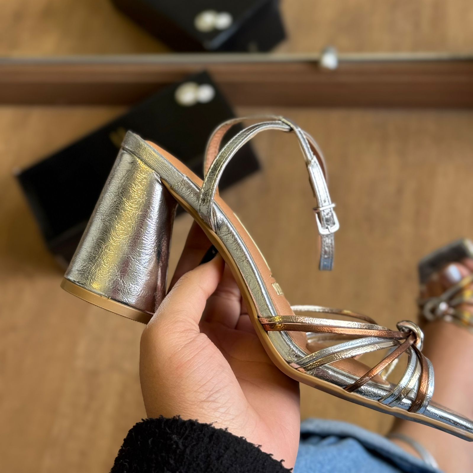 Sandália Salto Vizzano Tiras Finas 6562.202