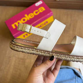 Sandália Moleca Borda de Ouro 5413.1333