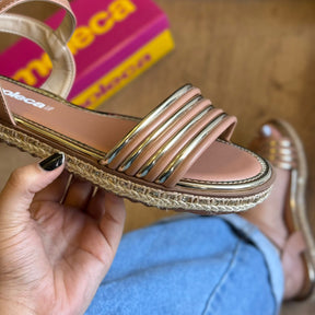 Sandália Moleca Detalhe Palha 5413.1334