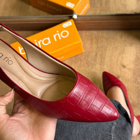 Scarpin Couro Croco Beira Rio 4182.220.3060.15745