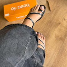 Sandália Beira Rio Rasteira Strass 8519.117