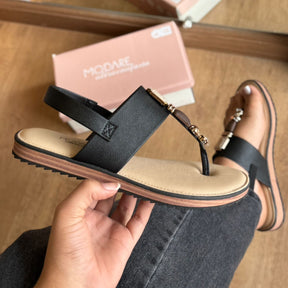 Sandália Rasteirinha Pedrarias Modare 7141.120