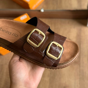 Papete Detalhe Fivela Dourada Beira Rio 8523.108.30630