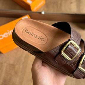 Papete Detalhe Fivela Dourada Beira Rio 8523.108.30630