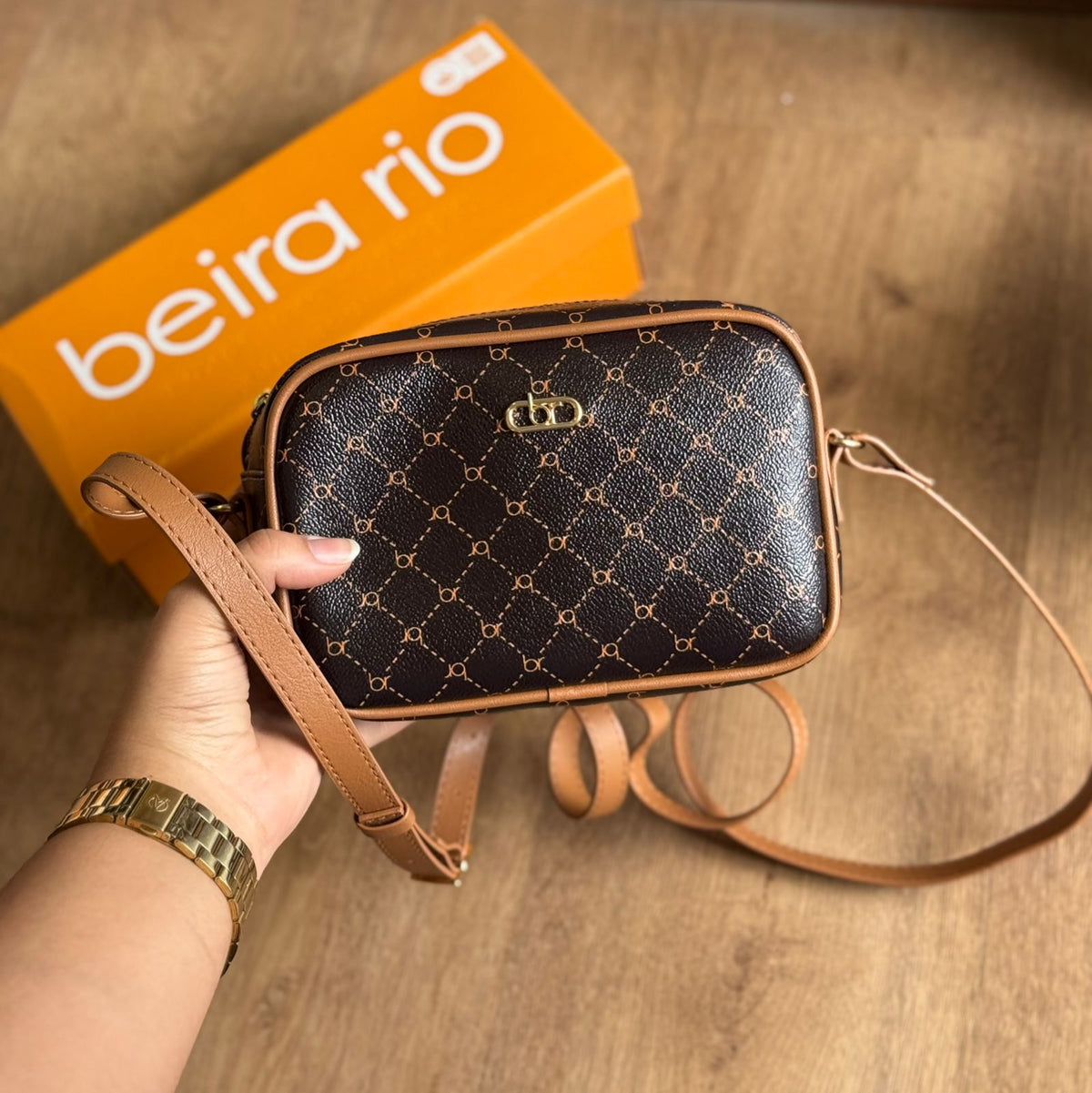 Bolsa Beira Rio Transversal Estampada 80016.5