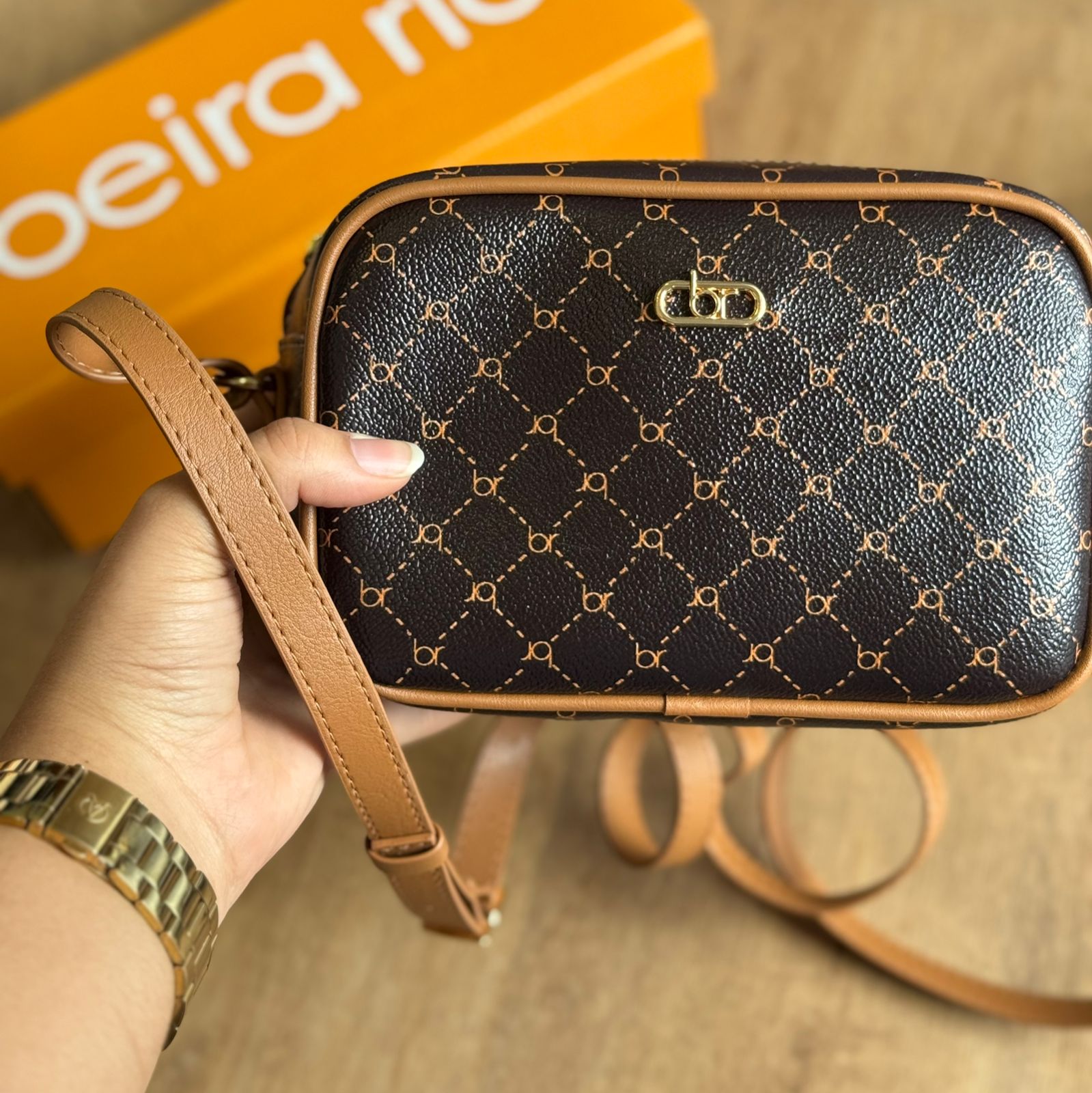 Bolsa Beira Rio Transversal Estampada 80016.5