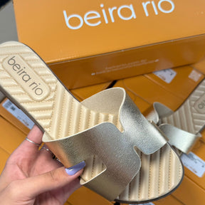 Sandália Rasteira Metalizada Beira Rio 8519.110