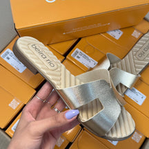 Sandália Rasteira Metalizada Beira Rio 8519.110