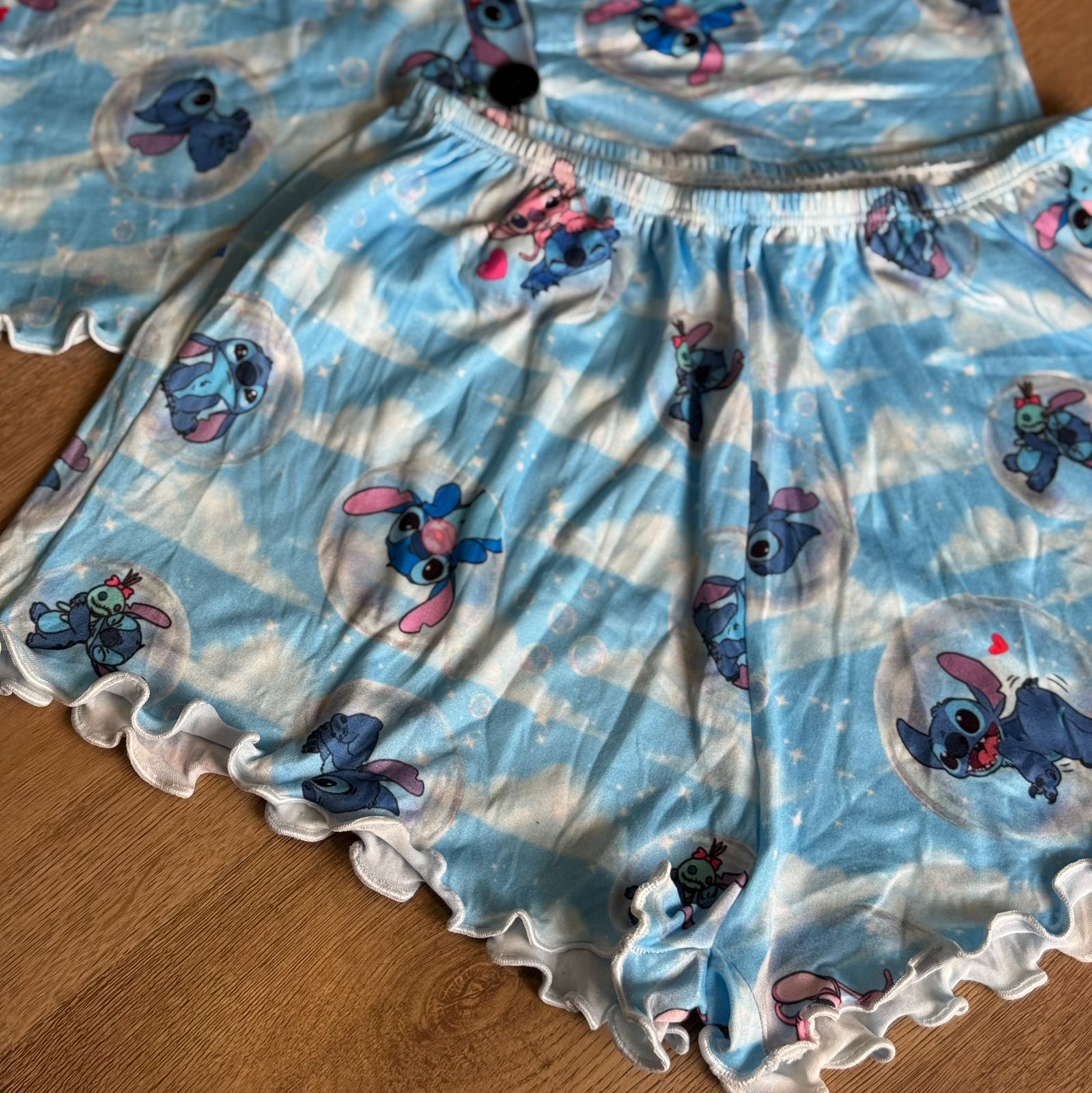 Conjunto Pijama Cropped Ondinha - (Stitch)