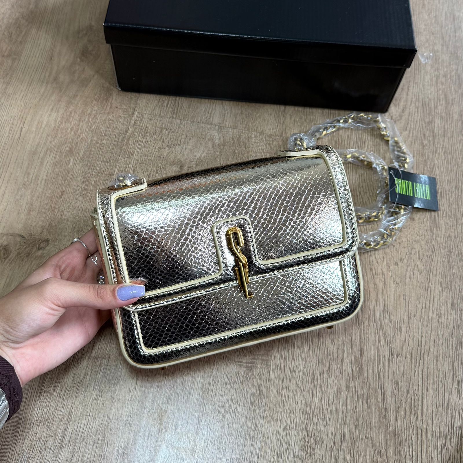 Bolsa Santa Lolla Alça Corrente De Ombro 0470.4BA1