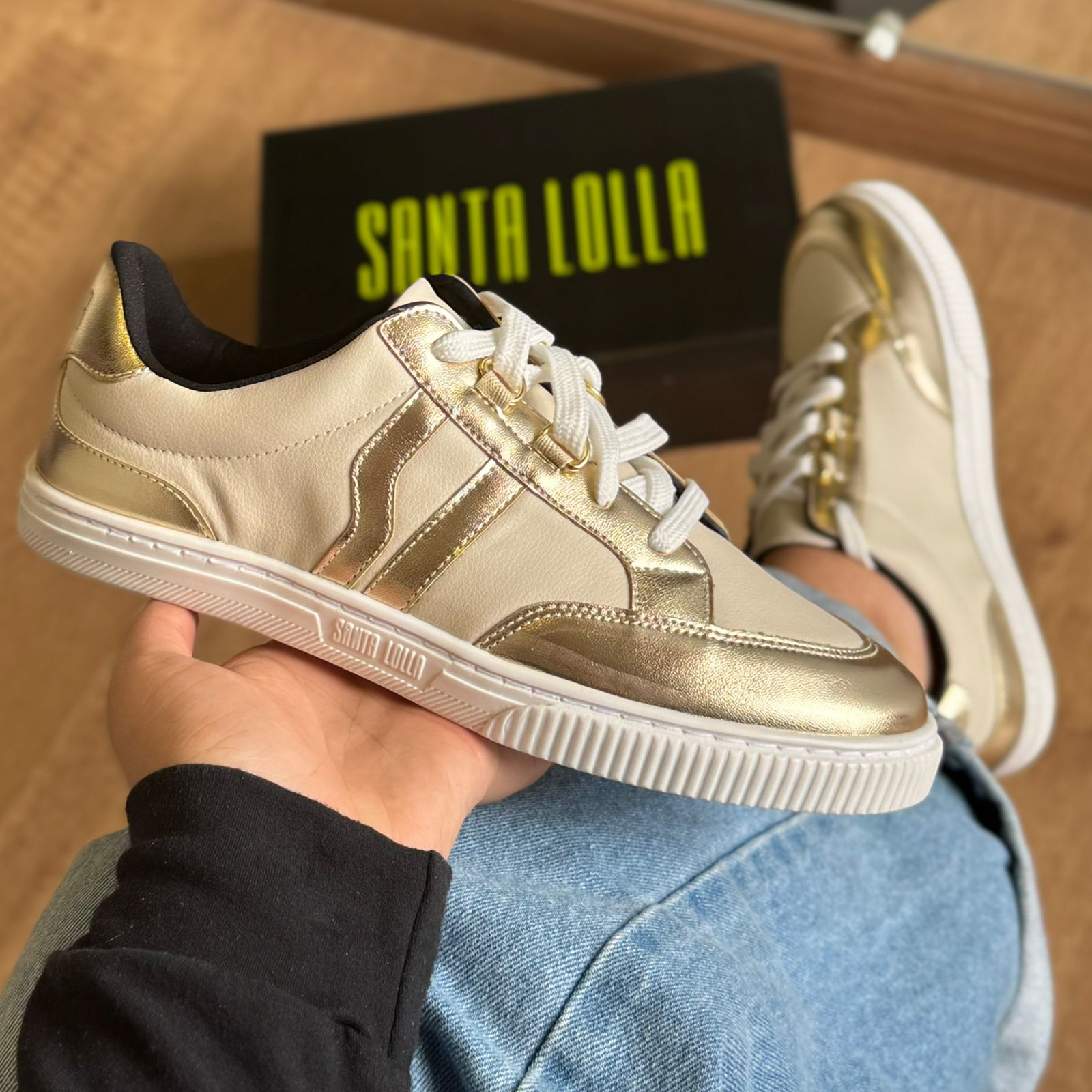 Tênis Santa Lolla Metalizado 0896.582B.03C7