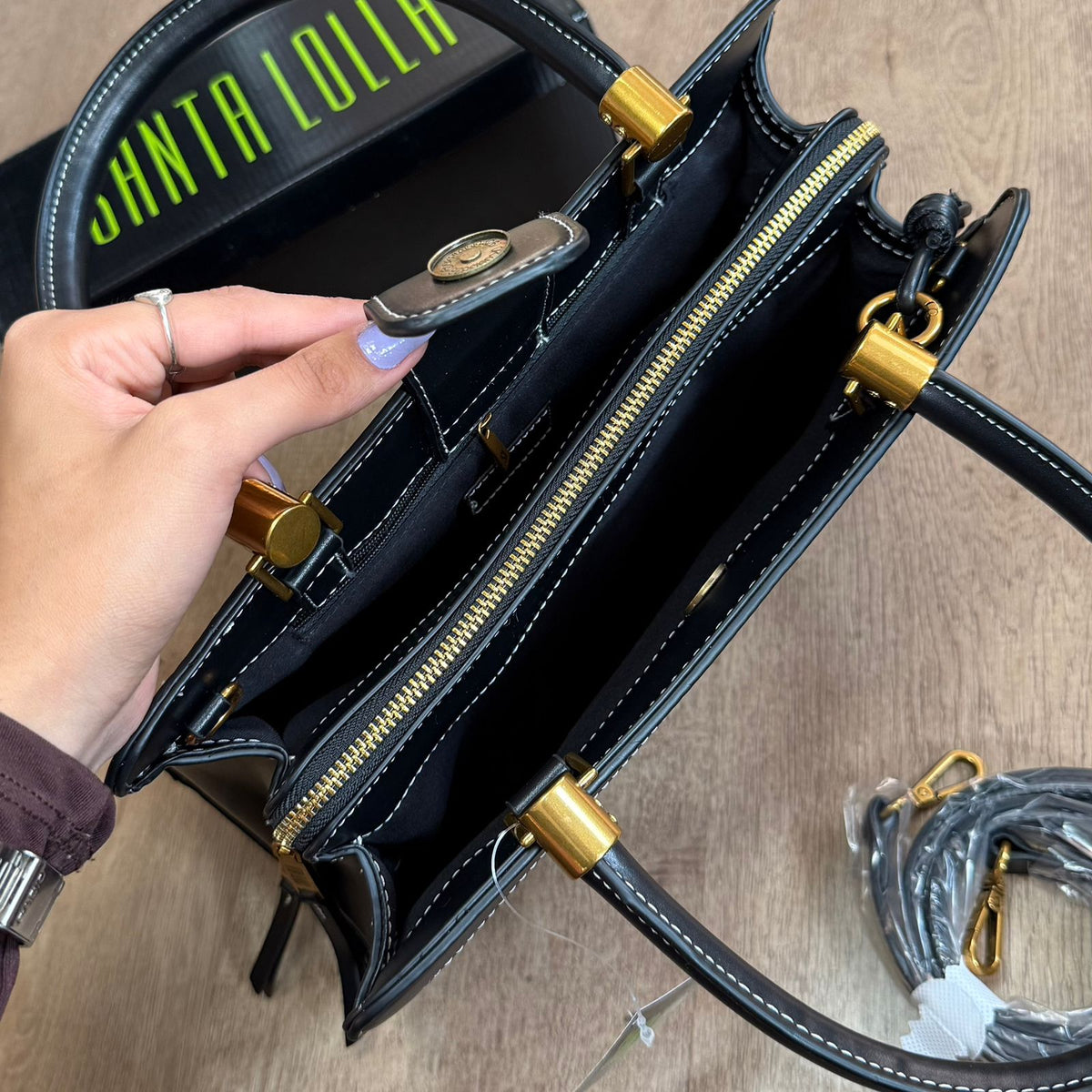 Bolsas Santa Lolla Tote Bag Palha Transversal 0453.4BA3