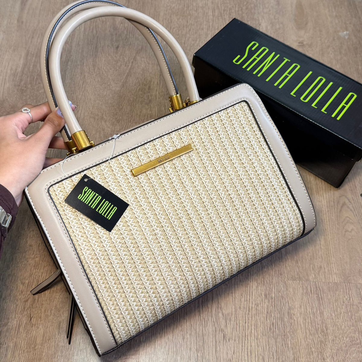 Bolsa Santa Lolla Tote Bag Palha 0453.4BA3.02CE