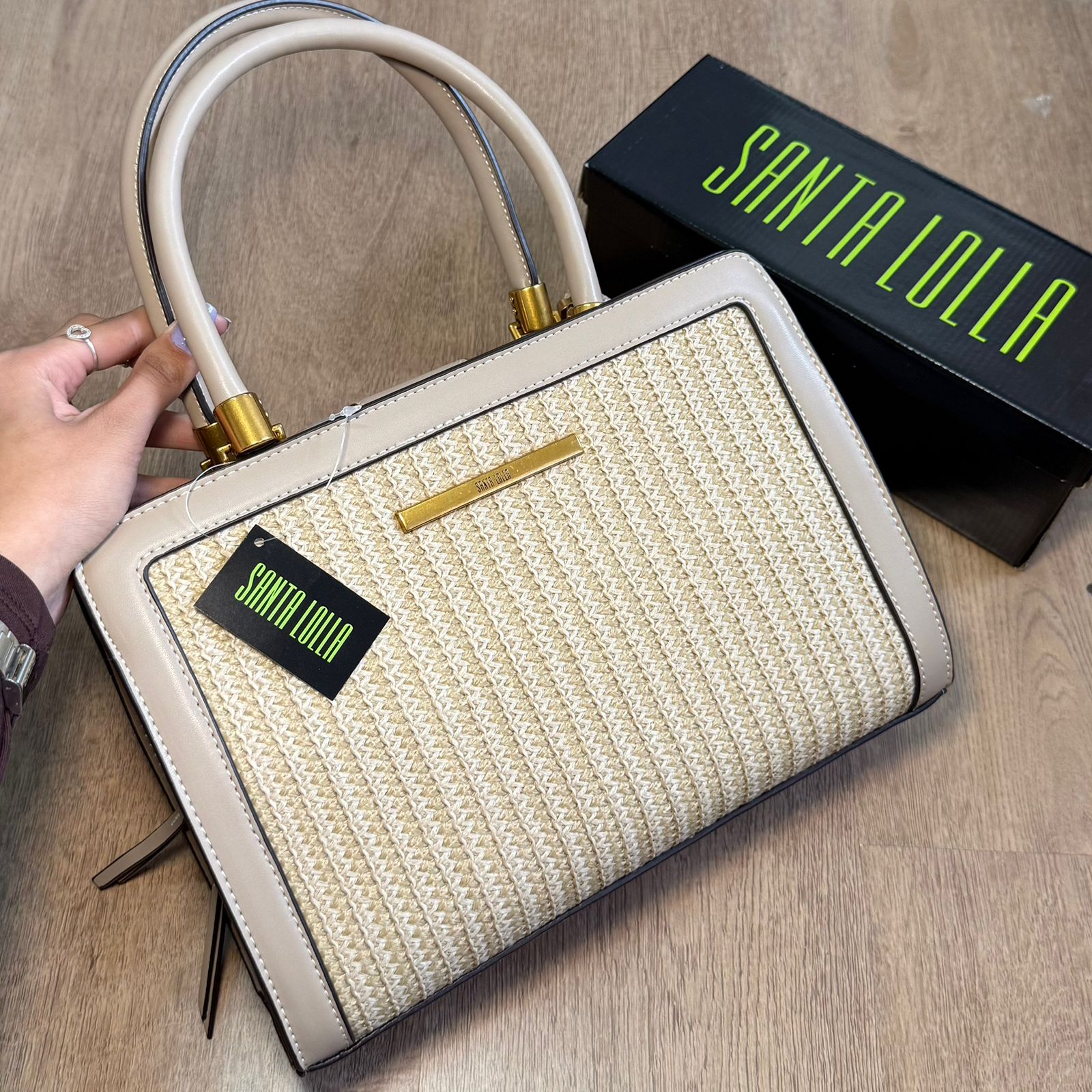 Bolsa Santa Lolla Tote Bag Palha 0453.4BA3.02CE