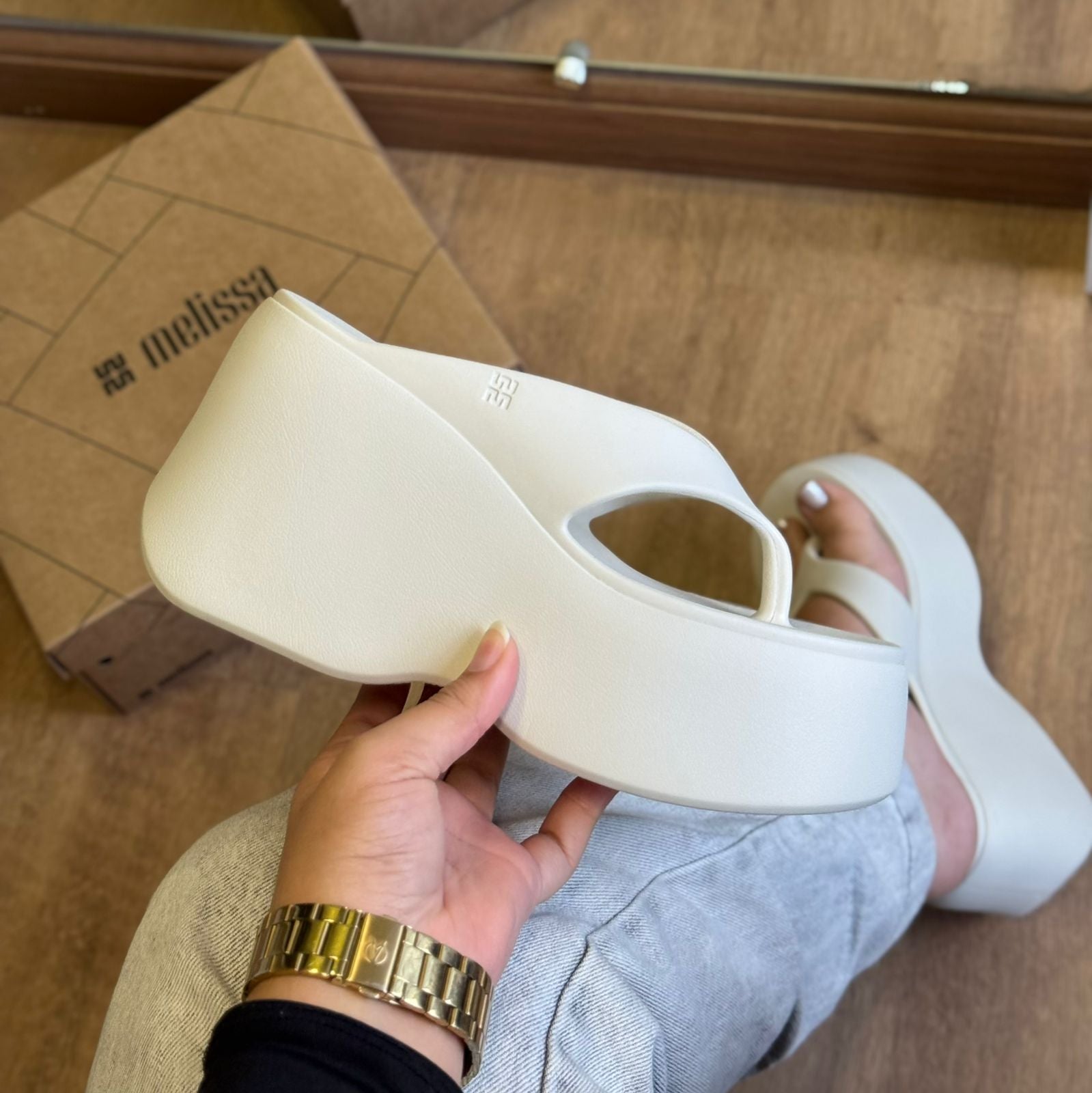 Sandália Melissa Plataforma Free Thong 37862