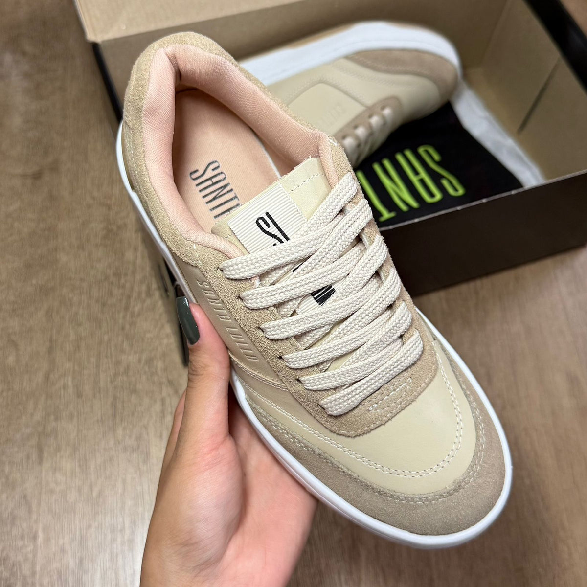 Tênis Santa Lolla Couro Camurça Recorte 05F0.5239.035A