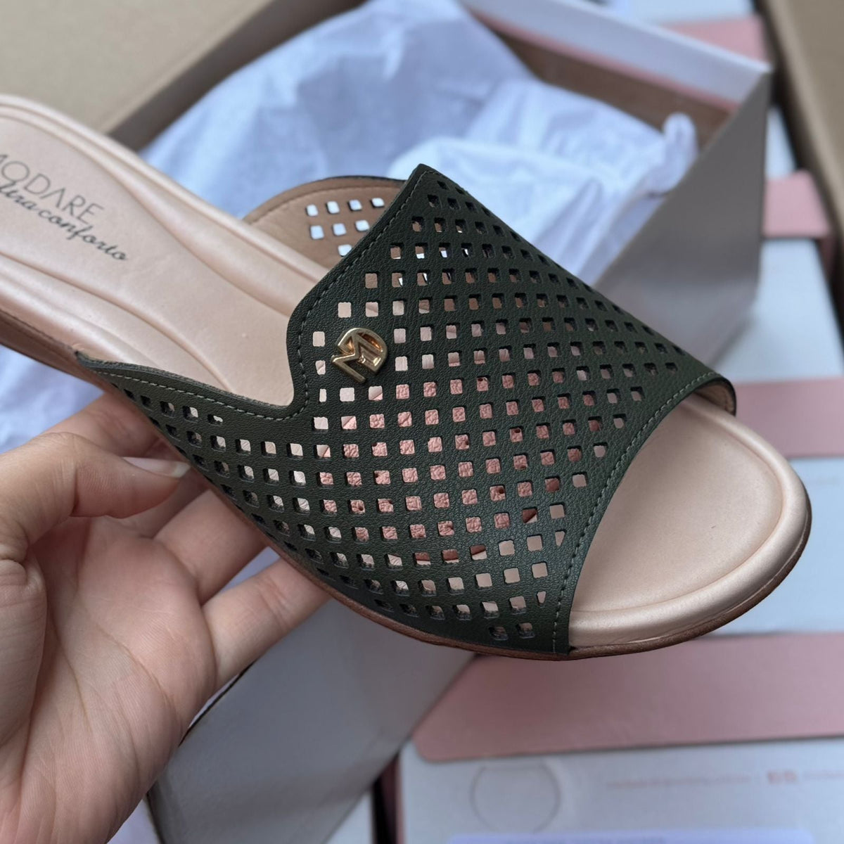 Sandália Modare Rasteira Slide 7127.258