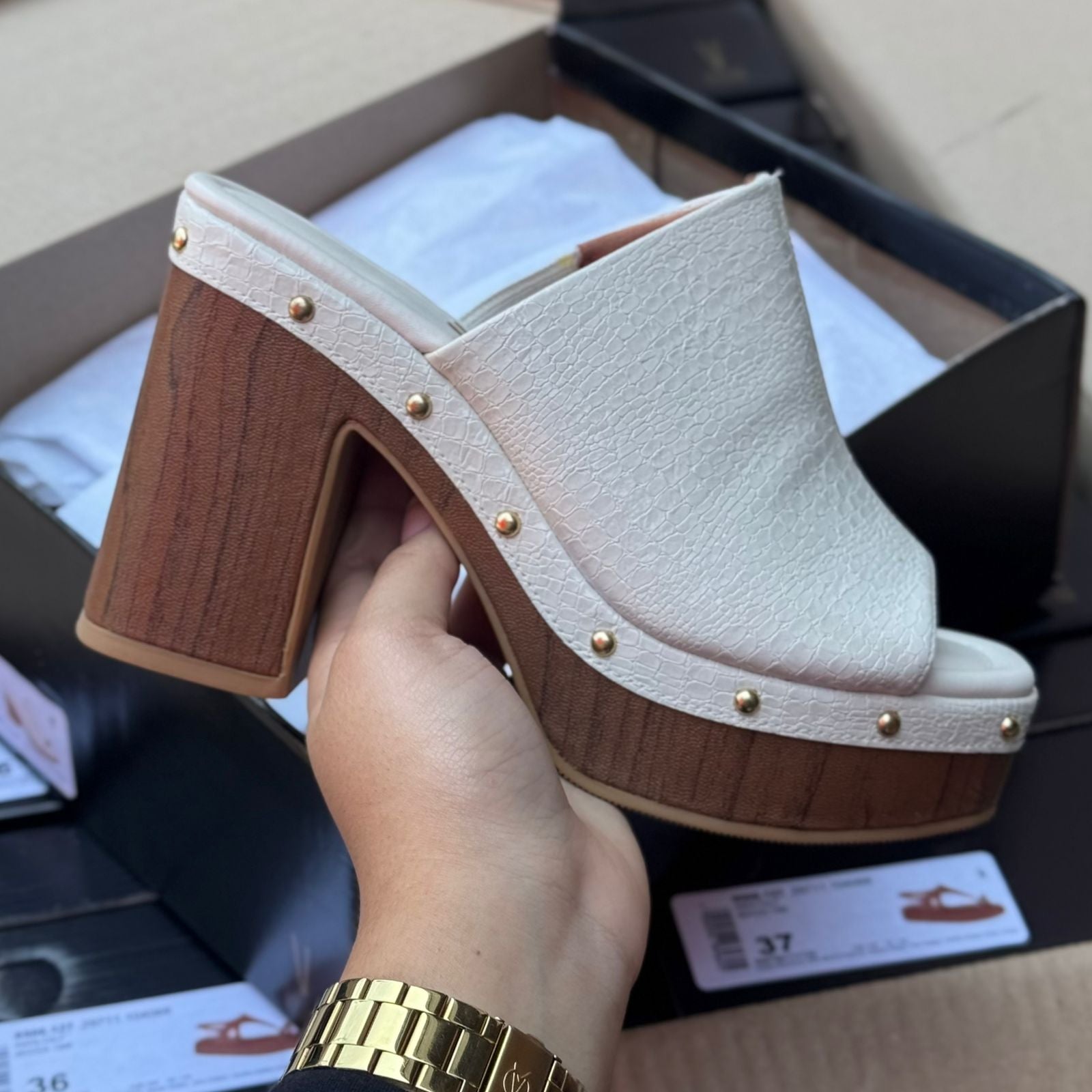 Tamanco Vizzano Slide Croco 6541.205