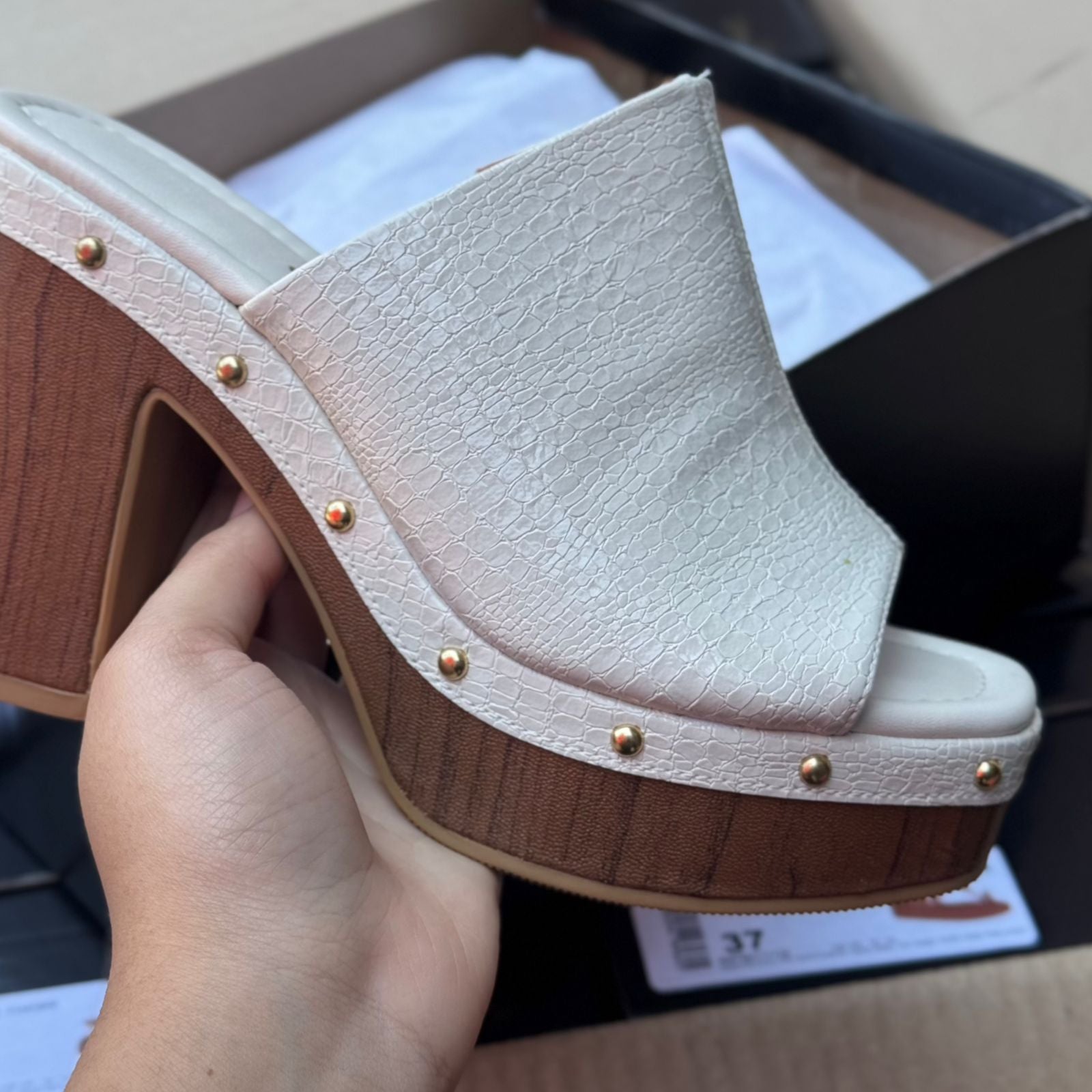 Tamanco Vizzano Slide Croco 6541.205