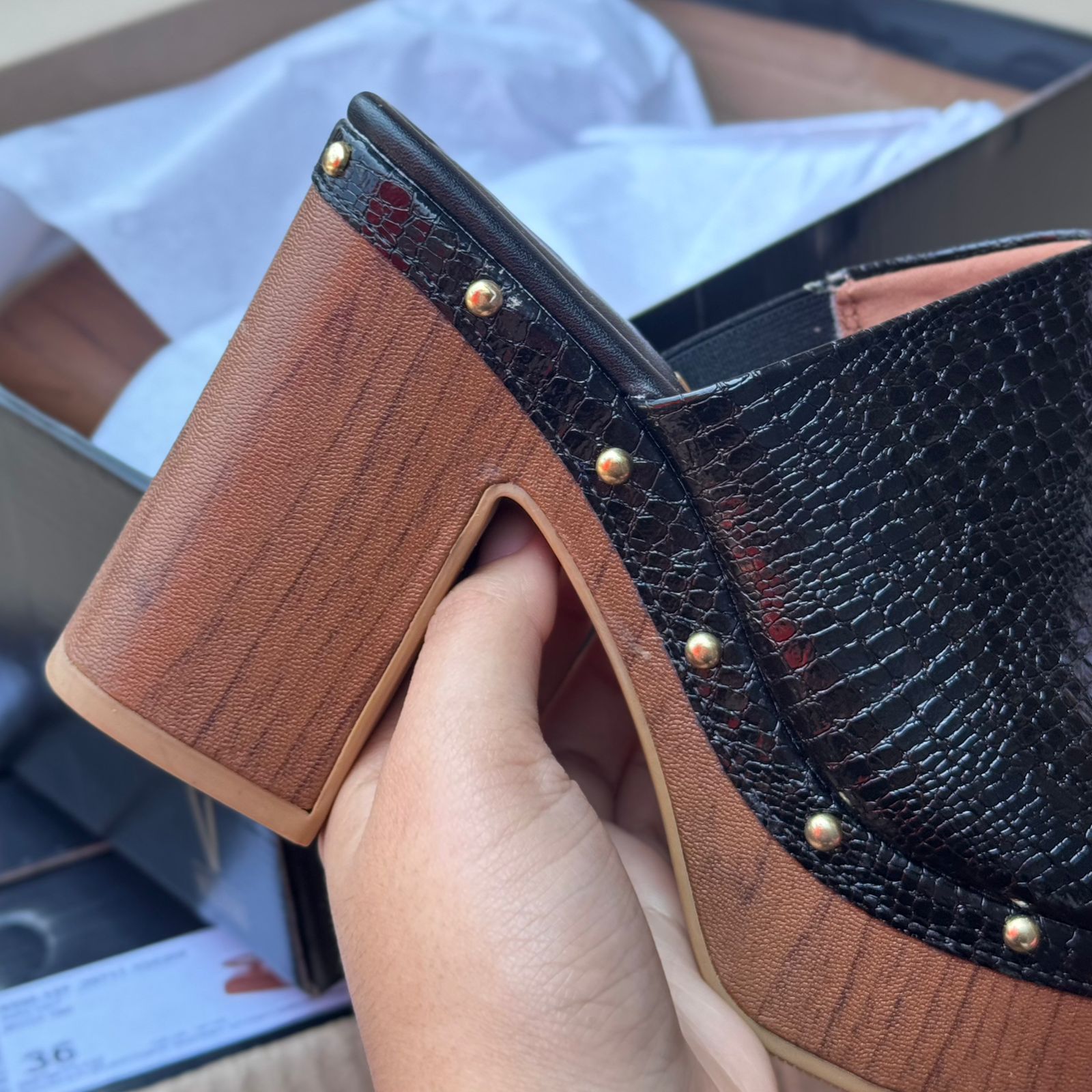 Tamanco Vizzano Slide Croco 6541.205