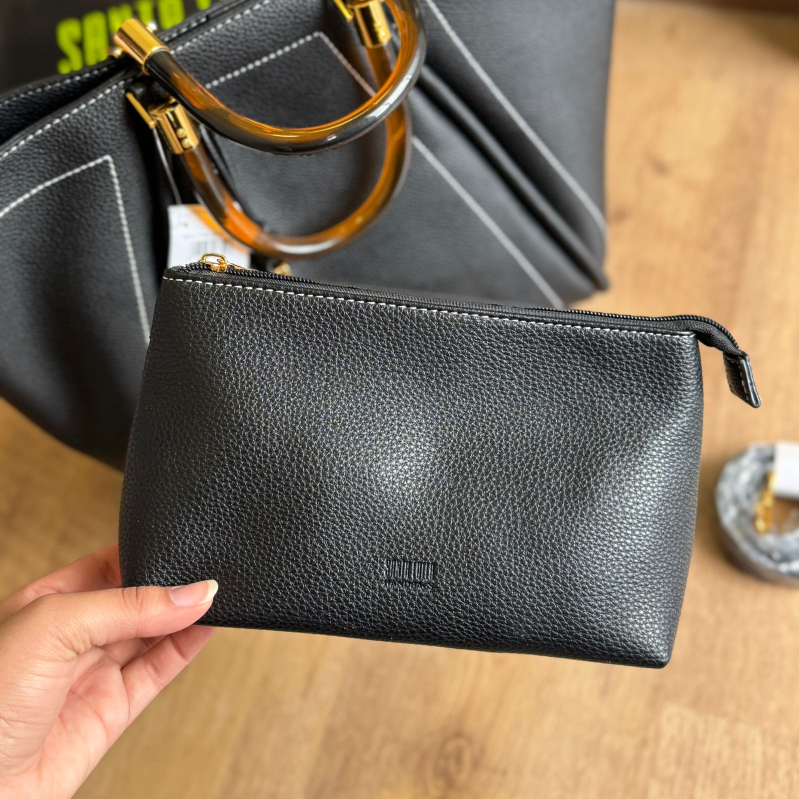 Bolsa Santa Lolla Shopper E Necessaire Floater Pespontos 0453.570E.0378