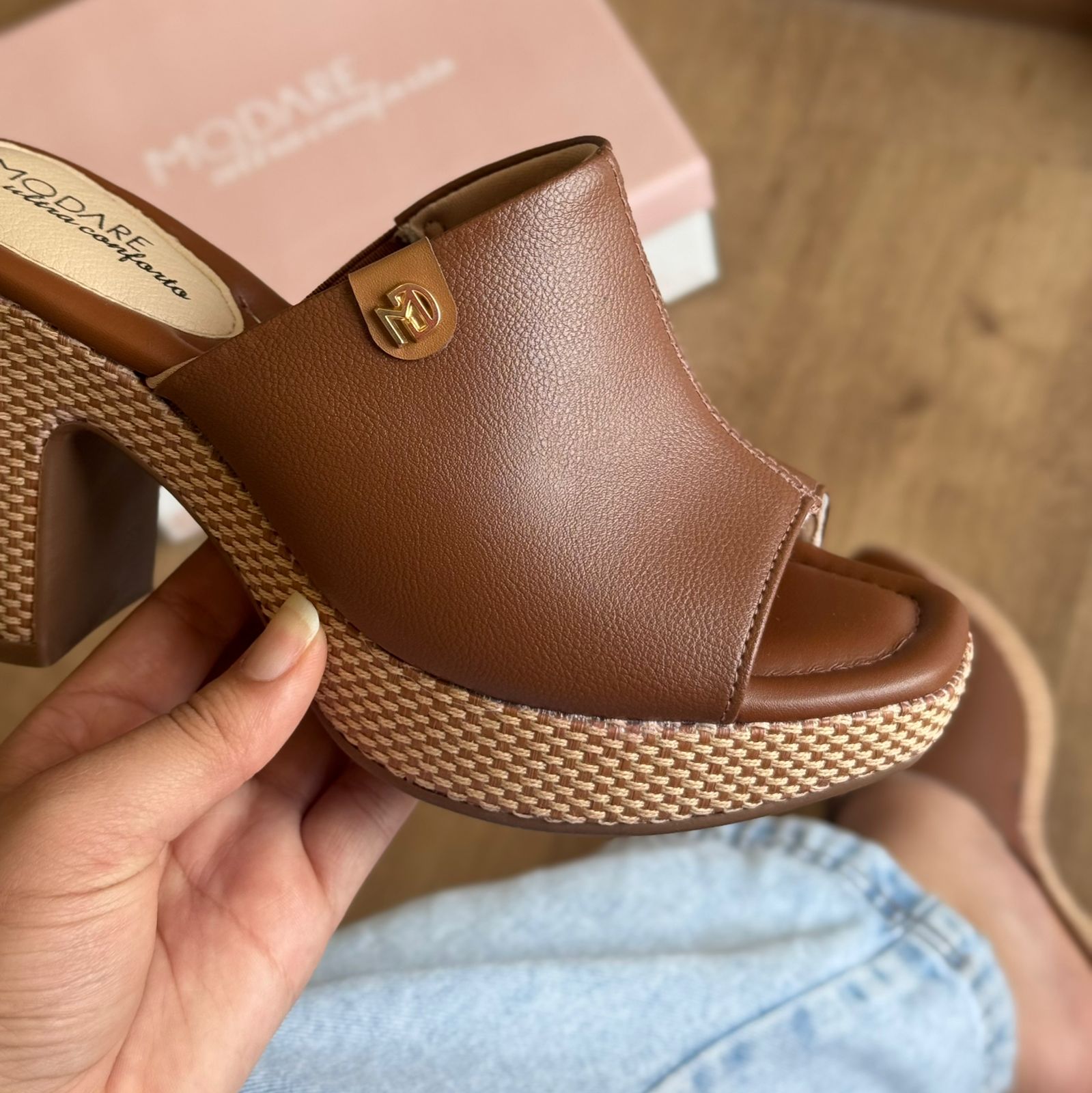 Sandália Modare Salto Bloco 7203.112