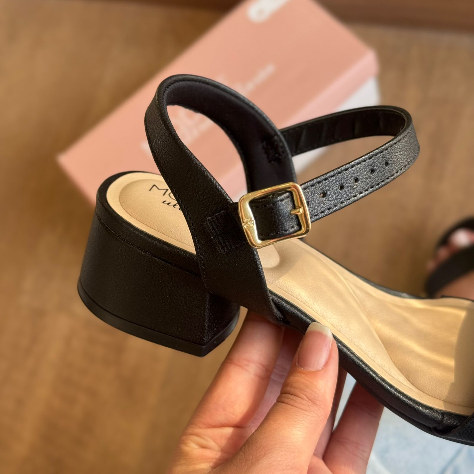 Sandália Modare Salto Bloco Baixo 7211.101