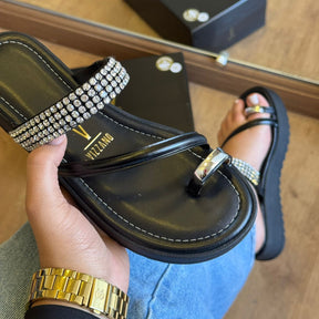 Sandália Vizzano Com Strass Prateado 6492.327