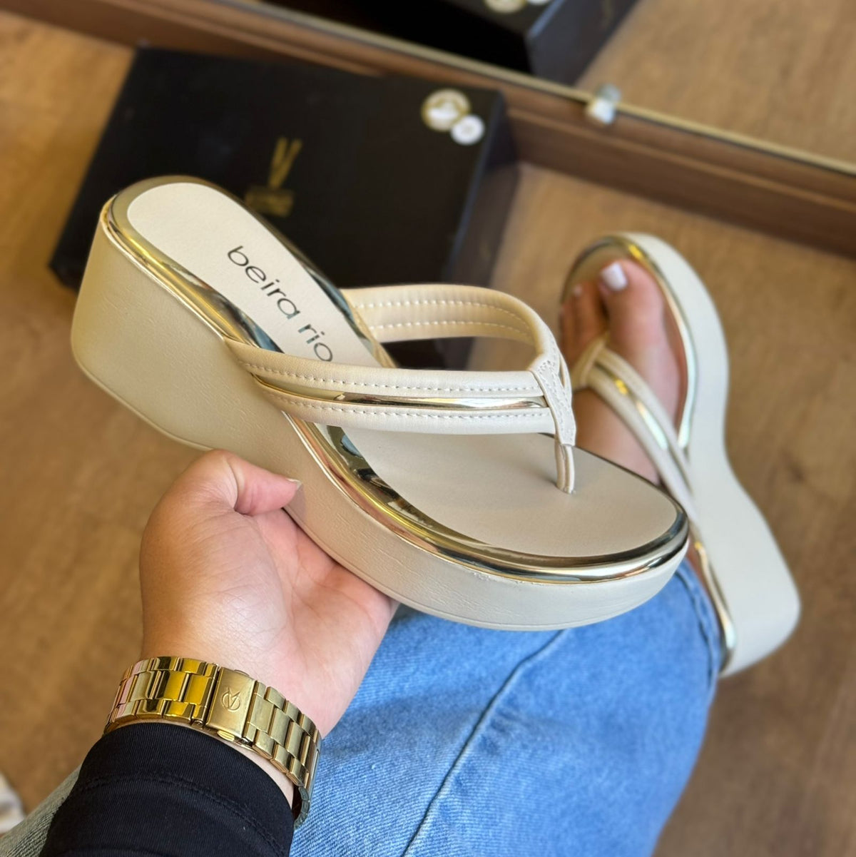 Sandália Beira Rio Tamanco 8455.305