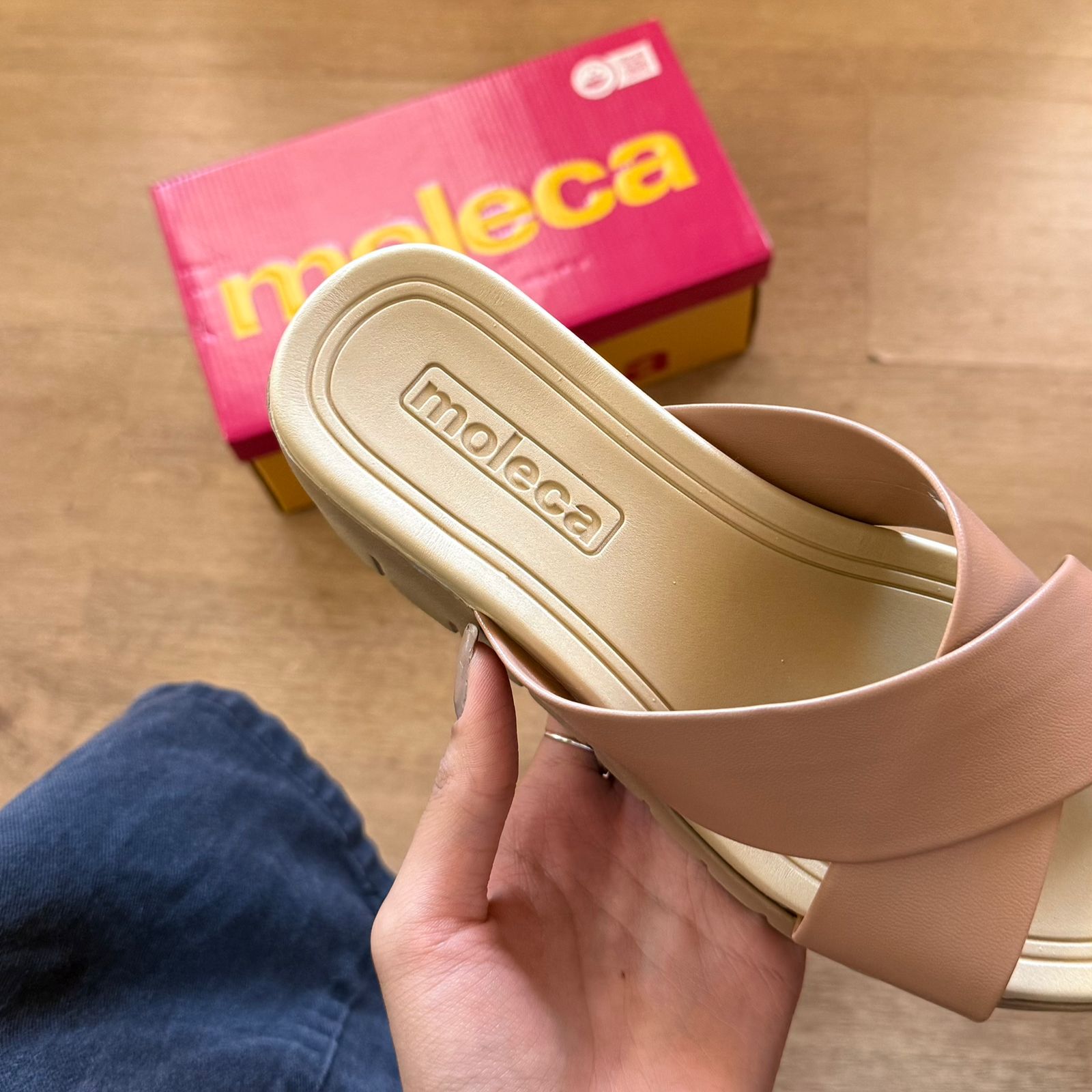 Sandália Moleca Tamanco Tiras Cruzadas 5536.108