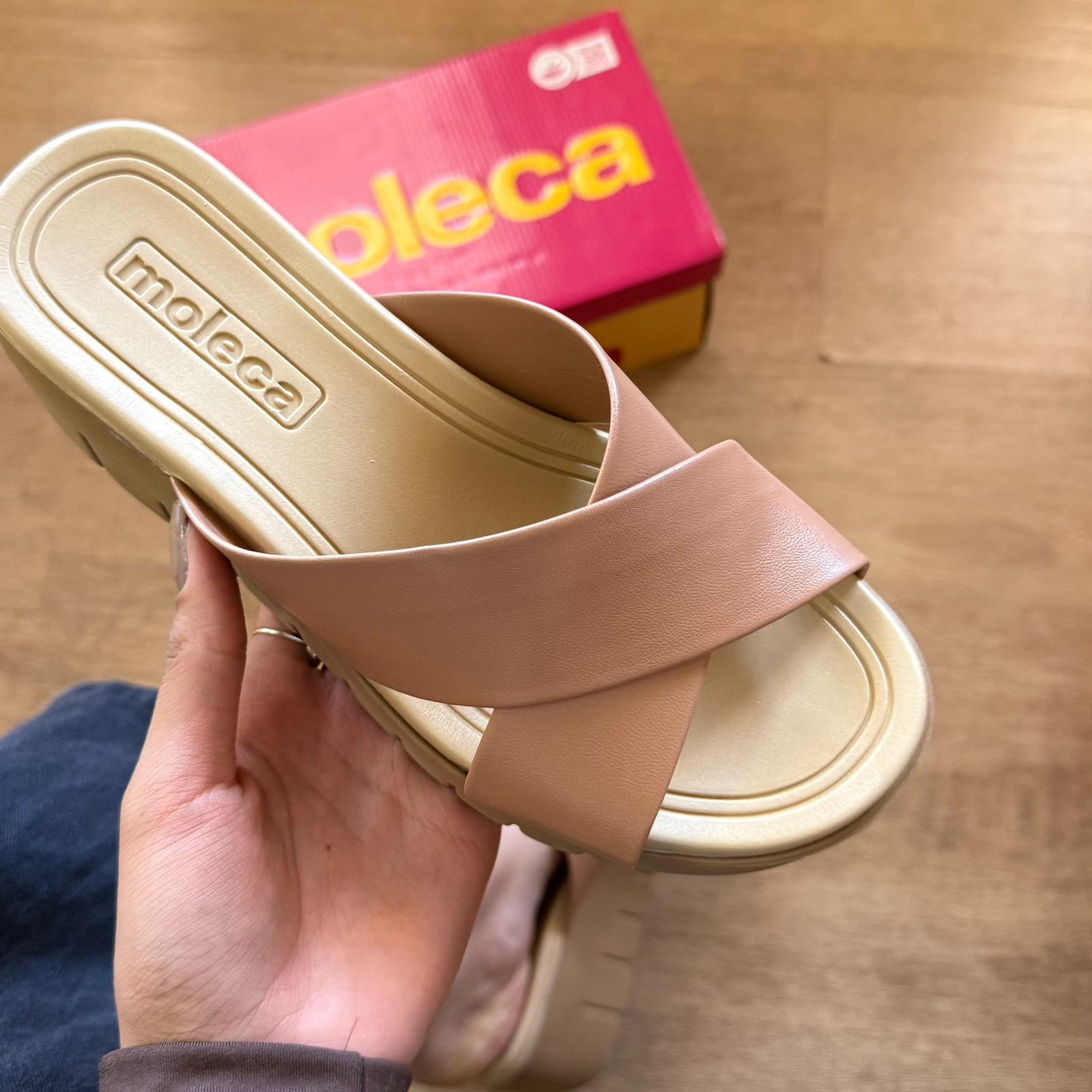 Sandália Moleca Tamanco Tiras Cruzadas 5536.108