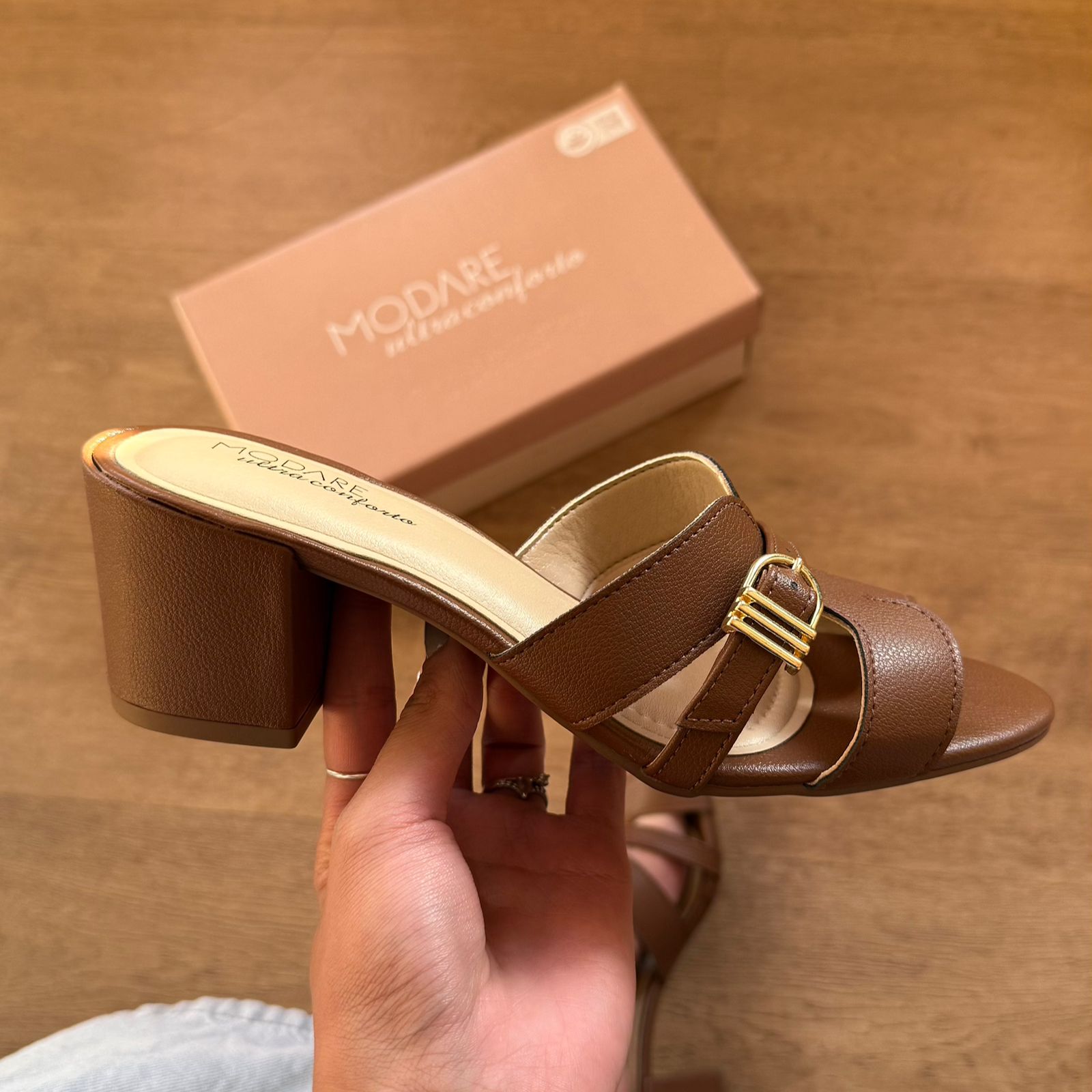 Sandália Modare Salto Bloco Baixo 7109.483