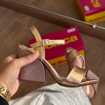 Sandália Moleca Glitter Metalizada 5222.968