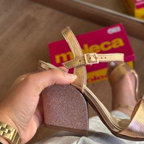 Sandália Moleca Glitter Metalizada 5222.968