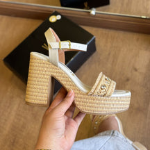 Sandália Vizzano Detalhe Em Palha 6541.112