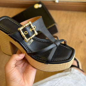 Sandália Vizzano Salto Bloco 6541.110